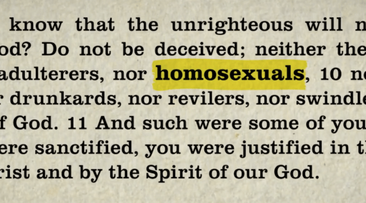 What Does The Bible Say About Homosexuality