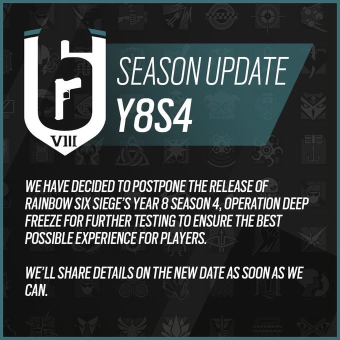 R6 New Season Release Date Updates and Other Details